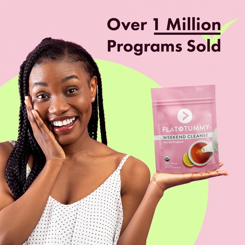 Flat Tummy Weekend Cleanse Tea - 30 Day Program -