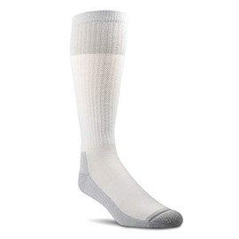 ARIAT VentTEK OTC Breathable Over-The-Calf Western Boot Sock, 2-Pair Pack, White, Medium