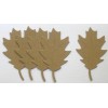 Unbranded {4} OAK LEAF - Bare Leaves Chipboard Die Cuts