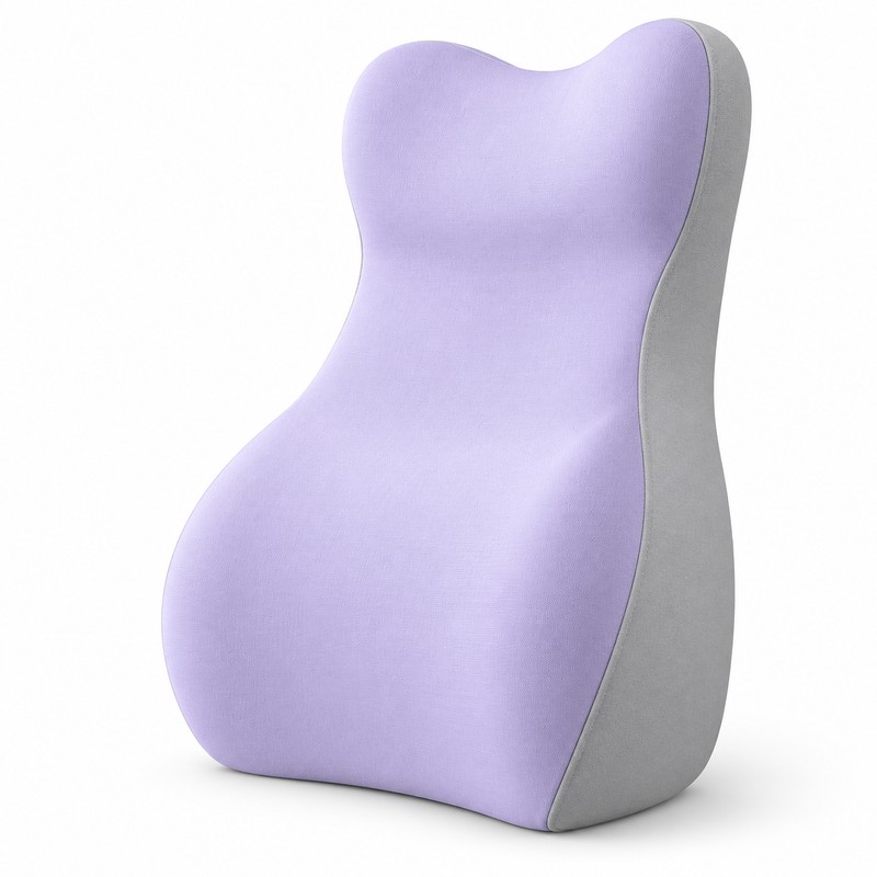 Adjustable Memory Foam Backrest Pillow with Neck Support, Ergonomic Bed