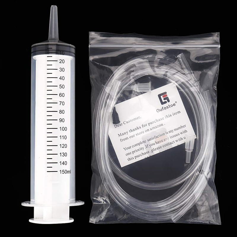 Gufastoe 2 x 150 ml Large Plastic Syringe for Industrial