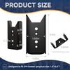 20PCS 2x4 Fence Brackets - Black Powder Coated 18 Gauge