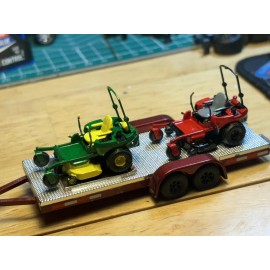 Unbranded/Homemade 1/64 “RED” 3D Printed Zero Turn Lawn Mower For Farm Diecast Diorama Greenlight