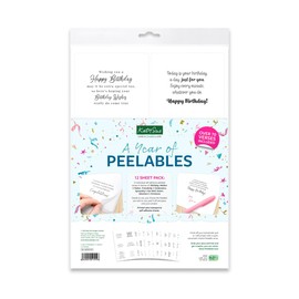Katy Sue A Year of Peelables Stickers for Card Making. 72 Peelable Verses/Peel Offs/Sentiments Stickers for Year Round Card Making Supplies & Embellishments