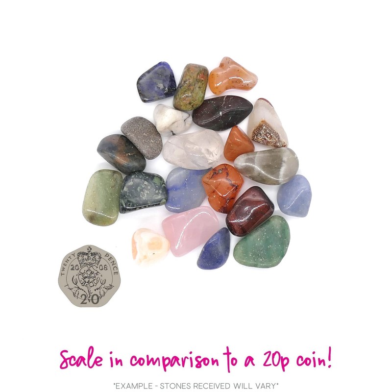 The Bead Shop Polished Tumblestone Gemstones, Pocket Reiki Chakra, Medium