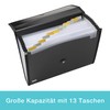 Elba Document Folder A4 Expanding File Black