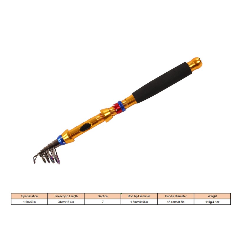 Fishing Rod Telescopic High Sensitivity Lightweight Fishing Pole With Storage