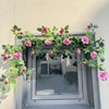 Shyshining 5.9FT Bendable Rose Flower Garland, Artificial Silk Roses Vine
