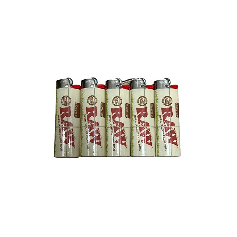 Raw Bic Lighters Organic Style 5 Pack + RSV Scoop