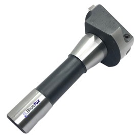 BLUEFOX TOOLS 2.5" Inches Head Diameter Fly Cutter R8 Shank (7/16" UNF Drawbar) | Milling Machine | 3/8" Square HSS Tool Bit | Hardened Steel