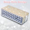 CGBE 30-Slot Nail Drill Bit Holder with Rhinestones, Dustproof Nail