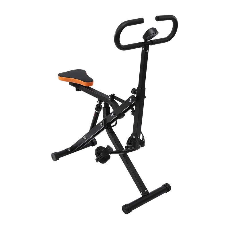 CUBELLIN Squat Machine 12 Positions Resistance Adjustable Ride and Rowing