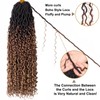 COOKOO 30 Inch 8 Packs Goddess Locs Crochet Hair Bohemian