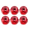 Lightweight Aluminum Nylon 0.1 inch (3 mm) Nuts 6 Pieces