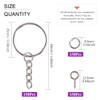 Swpeet 450Pcs 1" 25mm Sliver Key Chain Rings Kit, Including