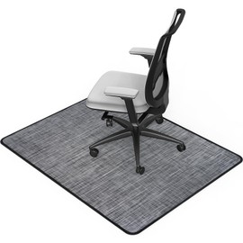 Placoot Heavy Duty Office Chair Mat for Hardwood Floor & Tile 36 inx48 in Waterproof Desk Rolling Chairs Teslin Woven Surface Large Anti-Slip Office/Home