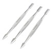 OdontoMed2011® Lot Of 3 Professional Nail Cuticle Pusher Chrome Plated