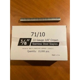 EZE Stainless Steel Upholstery Staples 71 Series 3/8" Crown 3/8" Leg Outdoor Boat