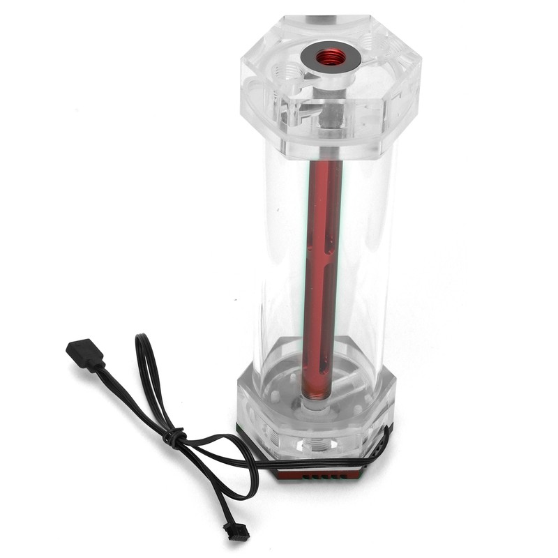 Water Cooling Tank Symphony RGB Lighting Effect Transparent Hex Computer