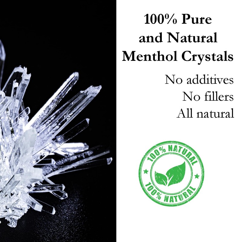 GreenHealth Premium Menthol Crystals 1lb (16oz) Packaged in a Food