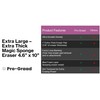 Magic Mopper Eraser Pads - 5 Pack 4.5" x 10"
