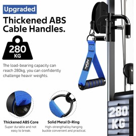 WALITO Exercise Handles, Replacement Cable Machine Attachments for Home Gym Equipment