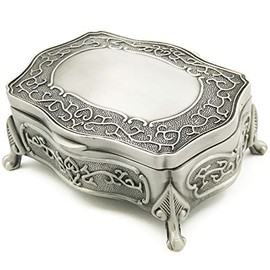 Wingostore Emboss Alloy Metal Music Box Wind Up and Golden Movement Music Box for Christmas/Birthday/Valentine's Day (Emboss Alloy Pattern 1, You are My Sunshine)