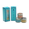 Three Tin Gift Box of Hawaiian Sea Salts, Alaea Red,