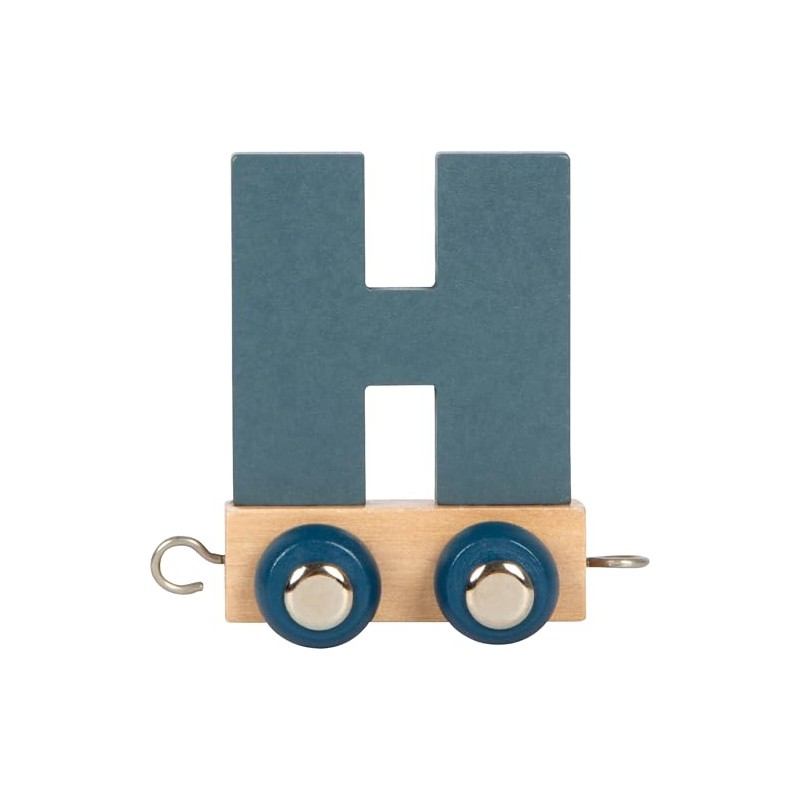 small foot Polar H Wooden Letter Train, Wooden Train, Can