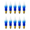The Dreidel Company Menorah Bulbs, 10 Blue and White Electric