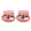 30Pcs Metal Cord Locks Double Hole Zinc Alloy Durable Light