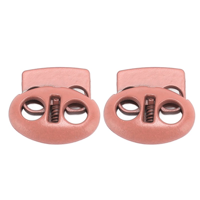30Pcs Metal Cord Locks Double Hole Zinc Alloy Durable Light
