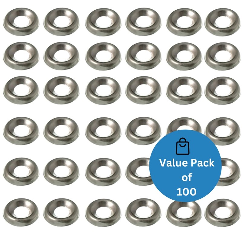 Screw Cup Washer No. 8 Chrome Plated Screw Surface Finishing
