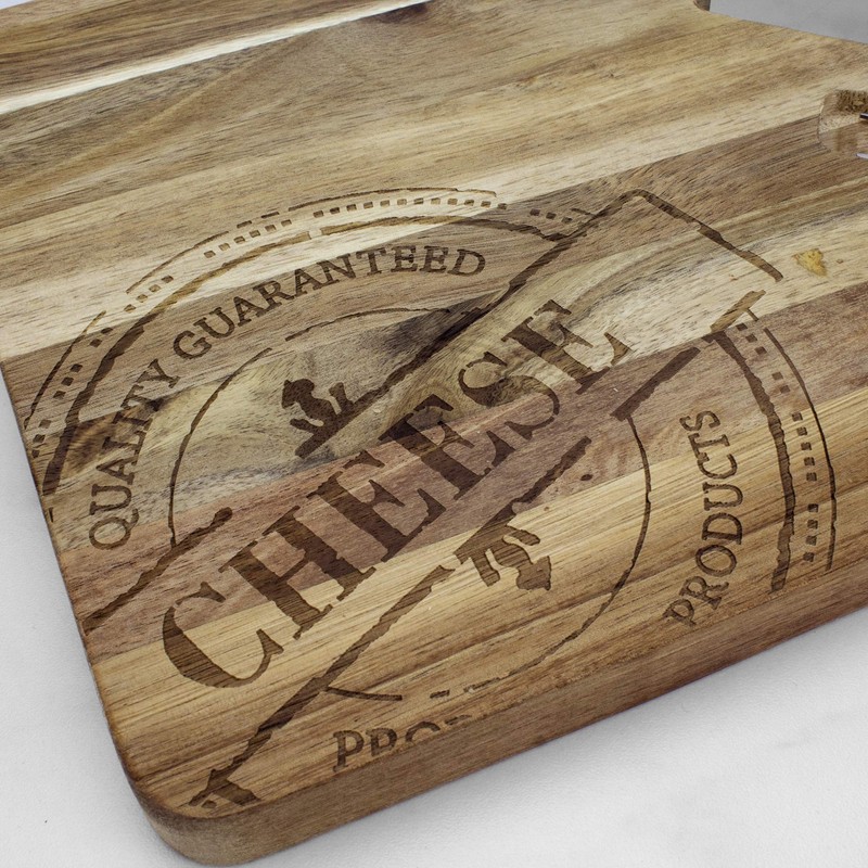 TB Home 4-Pc. Acacia Wood Cheese Serving Board with Cheese