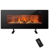 Tangkula 42 Inches Electric Fireplace, Freestanding & Wall-Mounted Electric Heater,