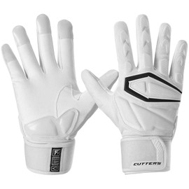Cutters Gamer 5.0 American Football Gloves White
