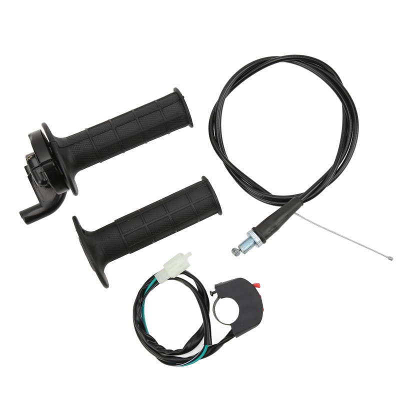 7/8in Twist Throttle Grip with Cable Kill On Off Switch