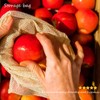 Produce Bags,4 Pack Reusable Produce Bags,Natural Mesh Cotton,Zero-Waste Produce Bags,Can