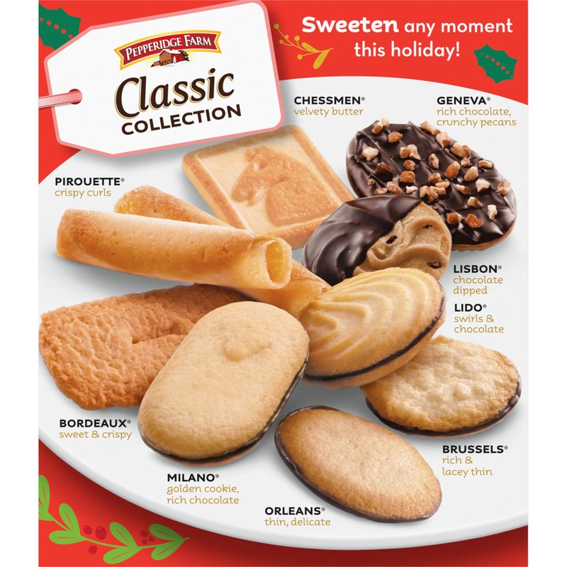 Pepperidge Farm Cookies Classic Collection, 9 Cookie Varieties, 13.25 Oz.