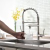 Commercial Kitchen Faucet Single Handle Single Lever Design with Pull