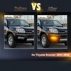 ZDEERAOTO Upgrade LED Front Bumper Fog light DRL Amber Sequential