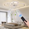 AFWAO 76cm Smart Ceiling Fans with Lights and Remote, Modern