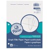 Pacon Filler Paper, White, 3-Hole Punched, 1/4" Grid Ruled 8"