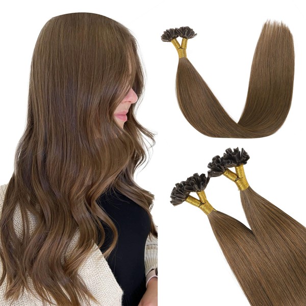 XDhair U Tip Real Human Hair Extensions 40g/50s 16inch Medium