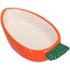 Small Animals Small Lettuce Green Leaf & Carrot Feeding Bowl