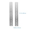 ULTECHNOVO 3pcs DIN Rail Slotted C45 Rail Steel Zinc Plated
