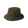Tilley Waxed Bucket Hat, Green, Large