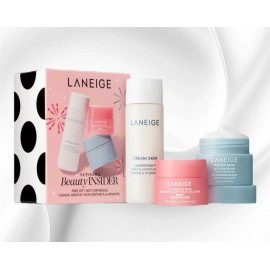 Laneige Happy Birthday Gift Set 3 Pieces, Cream, Toner & Lip Mask, Travel Size