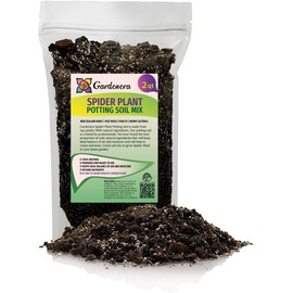 GARDENERA Premium Spider Plant Potting Soil Mix - (2 Quart Bag)