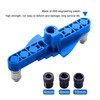 2-In-1 Straight Hole Locator Kit Doweling Jig Drilling Guide Hole